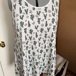 Sleeveless tunic, cactus designs